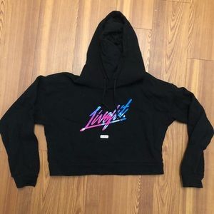 LVFT Women’s Cropped Hoodie Black Small
